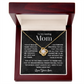 To Mom from son - love knot necklace