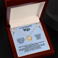 To my beautiful wife - love knot necklace