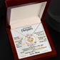 Beautiful Love Knot necklace to daughter, love mom