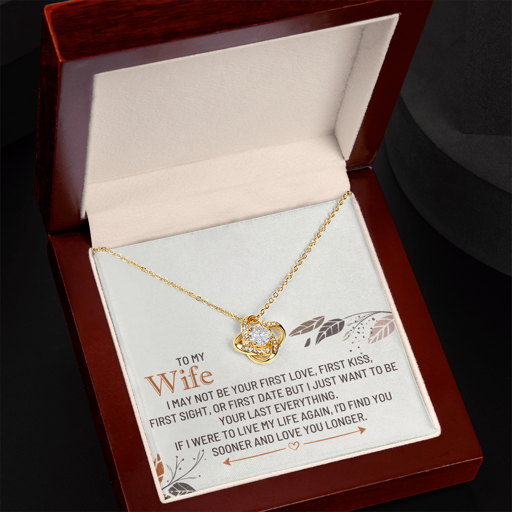 To my wife - love knot necklace