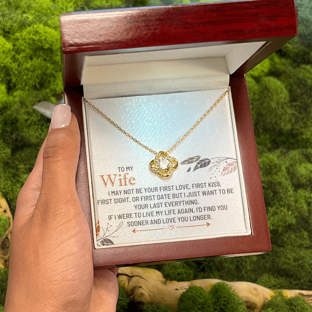 To my wife - love knot necklace