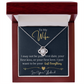 To my wife - love knot necklace