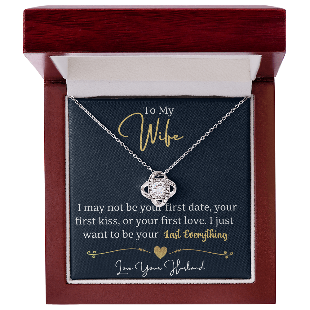 To my wife - love knot necklace