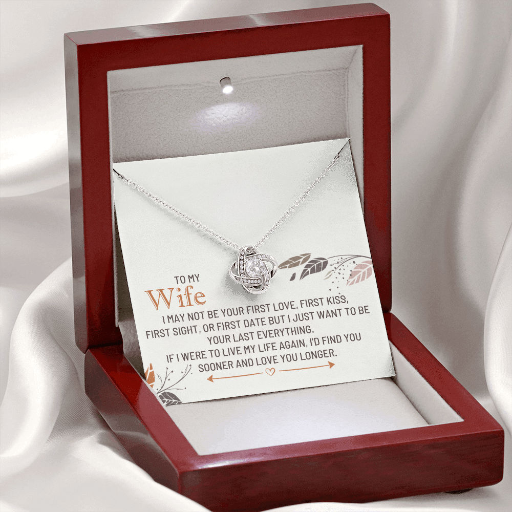 To my wife - love knot necklace