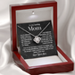 To Mom from son - love knot necklace