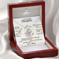 Beautiful Love Knot necklace to daughter, love mom