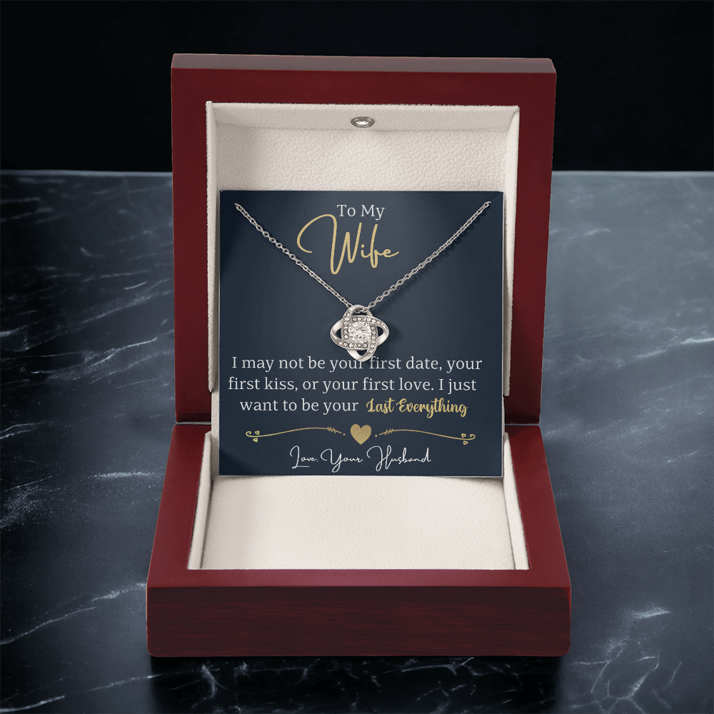 To my wife - love knot necklace