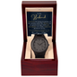 To My Husband - wooden watch