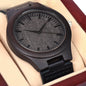 To My Husband - wooden watch