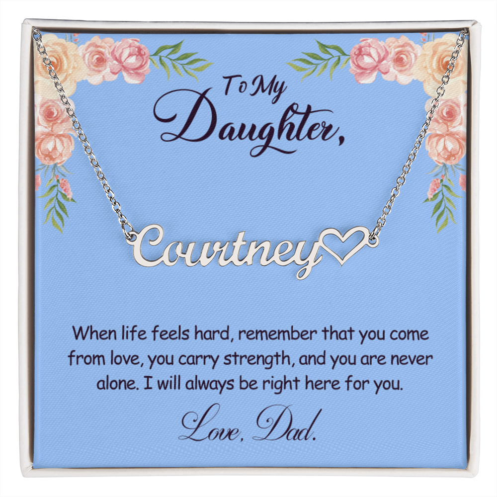 My Daughter Name Necklace
