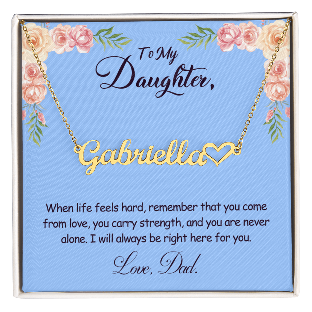 My Daughter Name Necklace