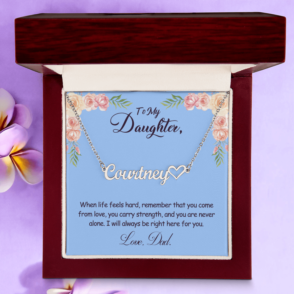 My Daughter Name Necklace