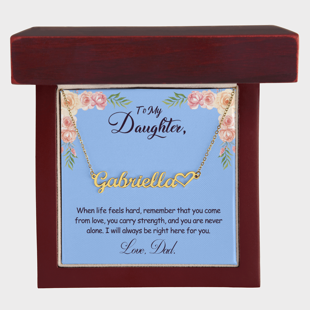 My Daughter Name Necklace