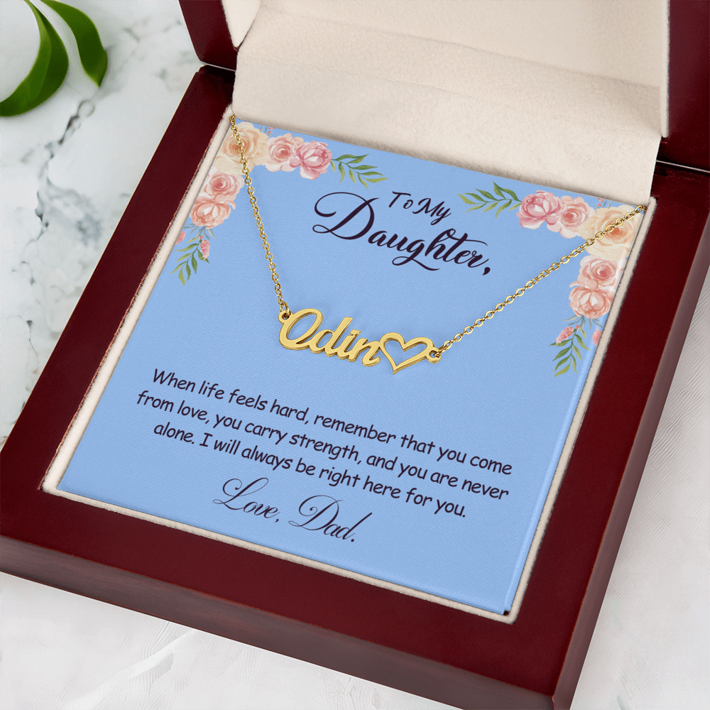My Daughter Name Necklace