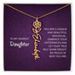 My Daughter birth flower name necklace