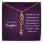 My daughter Name Birth flower necklace