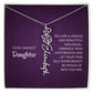 My Daughter birth flower name necklace