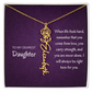 My daughter Name Birth flower necklace