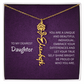 My Daughter birth flower name necklace