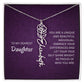 My Daughter birth flower name necklace