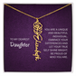 My Daughter birth flower name necklace