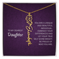 My Daughter birth flower name necklace