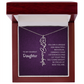 My Daughter birth flower name necklace