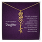 My Daughter birth flower name necklace
