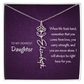 My daughter Name Birth flower necklace