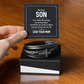 To Son from Mom cross bracelet