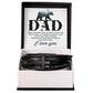 Gift for Dad. Leather bracelet with cross to show Dad how much you love him. With Message Card