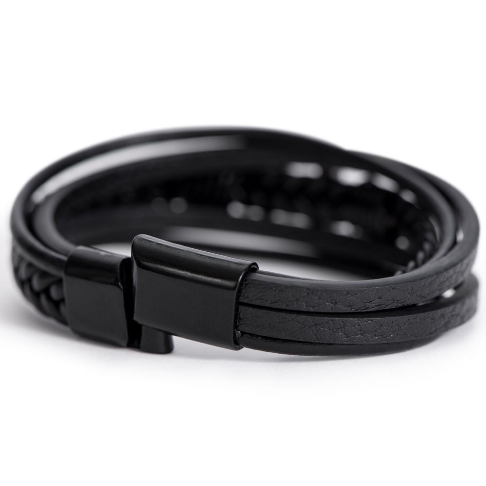 To Son from Mom cross bracelet