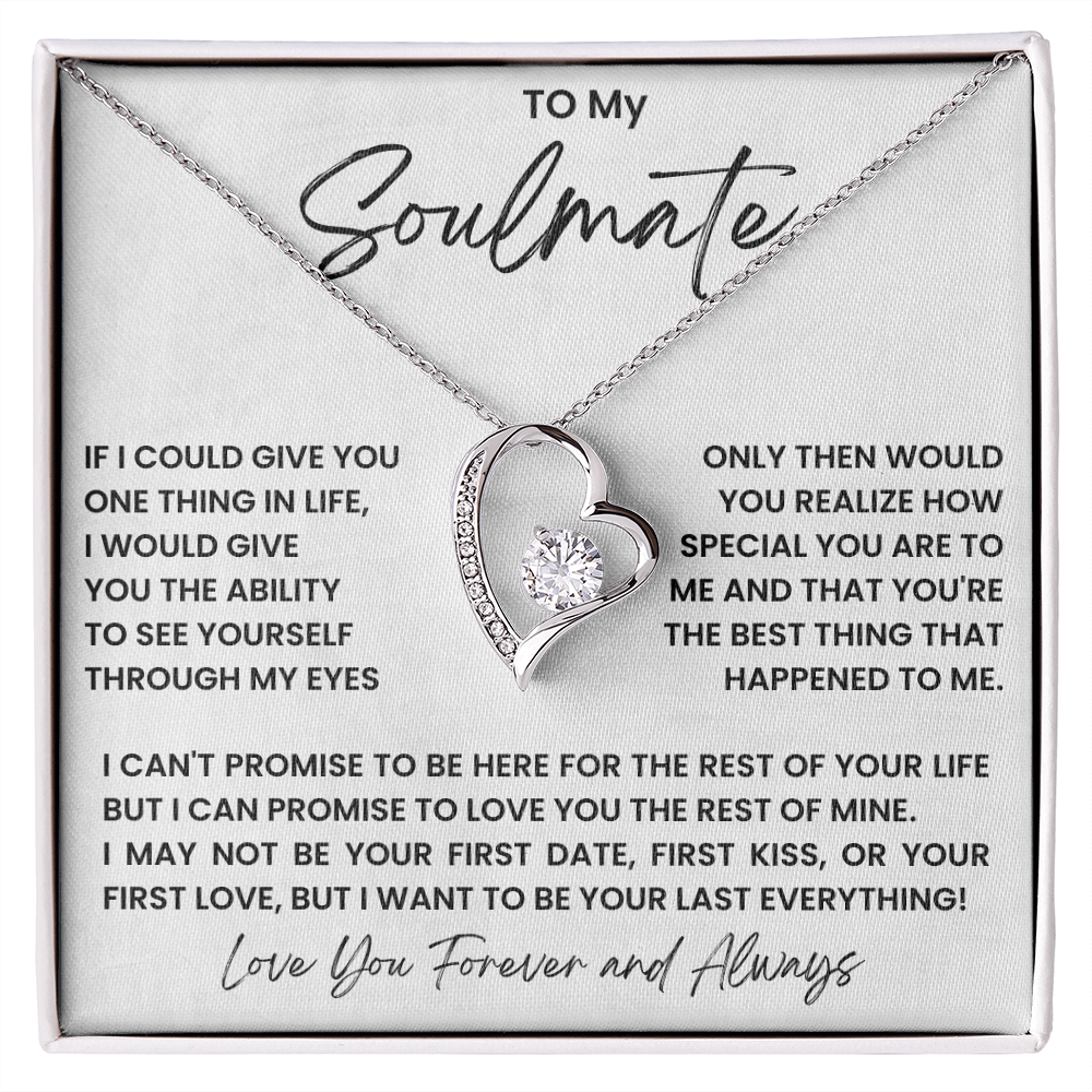 To my soulmate - forever love necklace