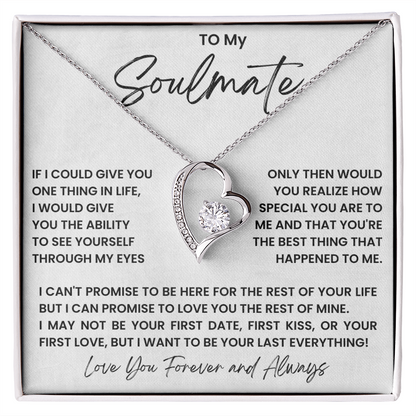 To my soulmate - forever love necklace