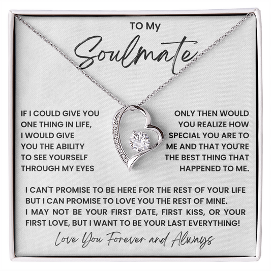To my soulmate - forever love necklace