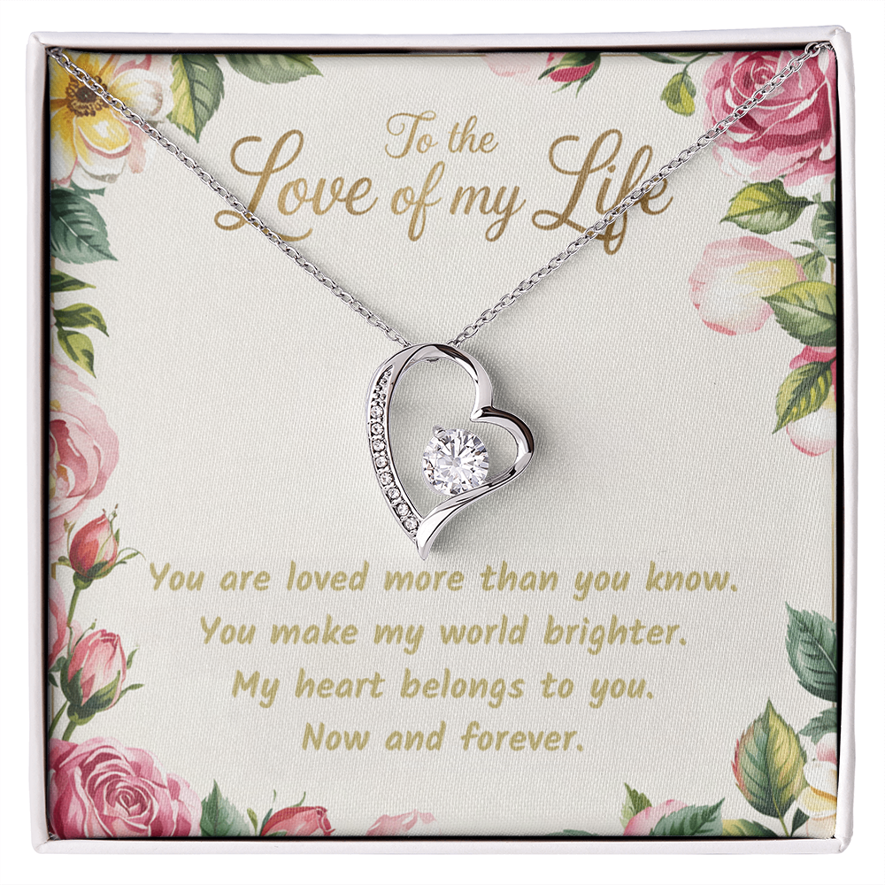 To the Love of My Life. Forever Love Necklace