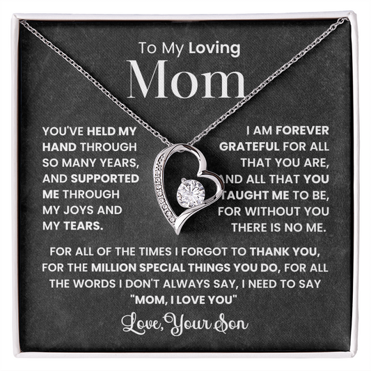 To Mom from Son - Forever Love necklace