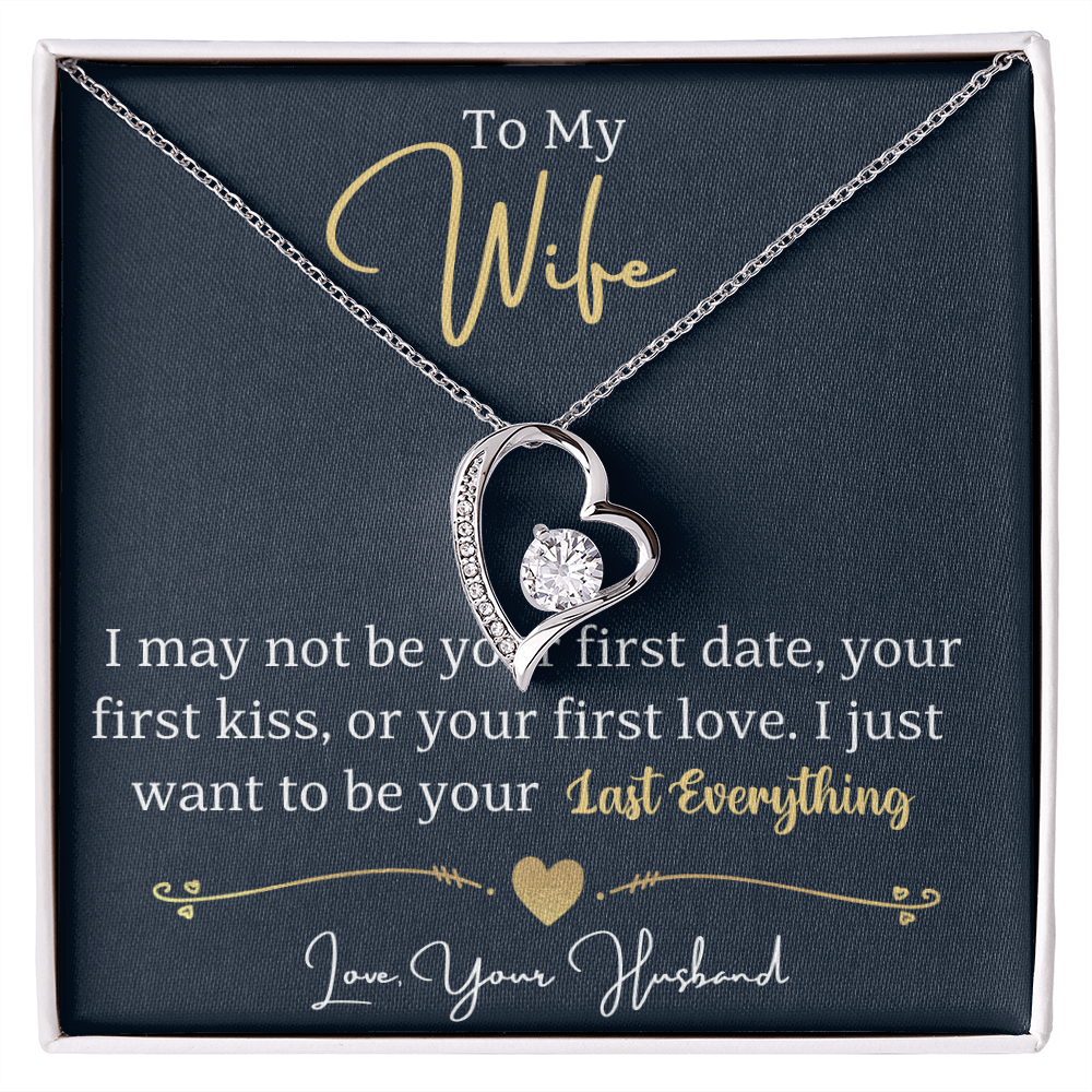 To my wife - forever love necklace