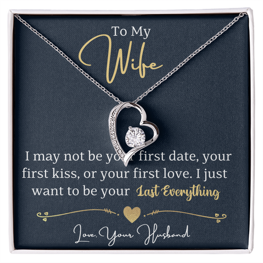 To my wife - forever love necklace