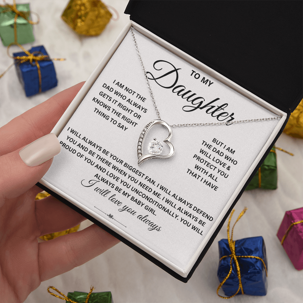 To daughter from Dad - Forever Love Necklace