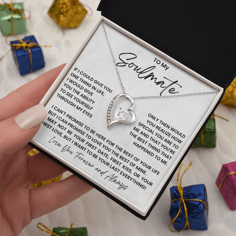 To my soulmate - forever love necklace