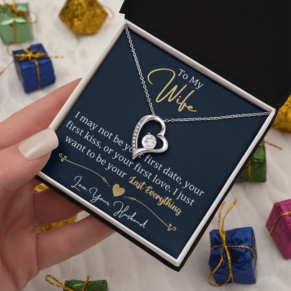 To my wife - forever love necklace
