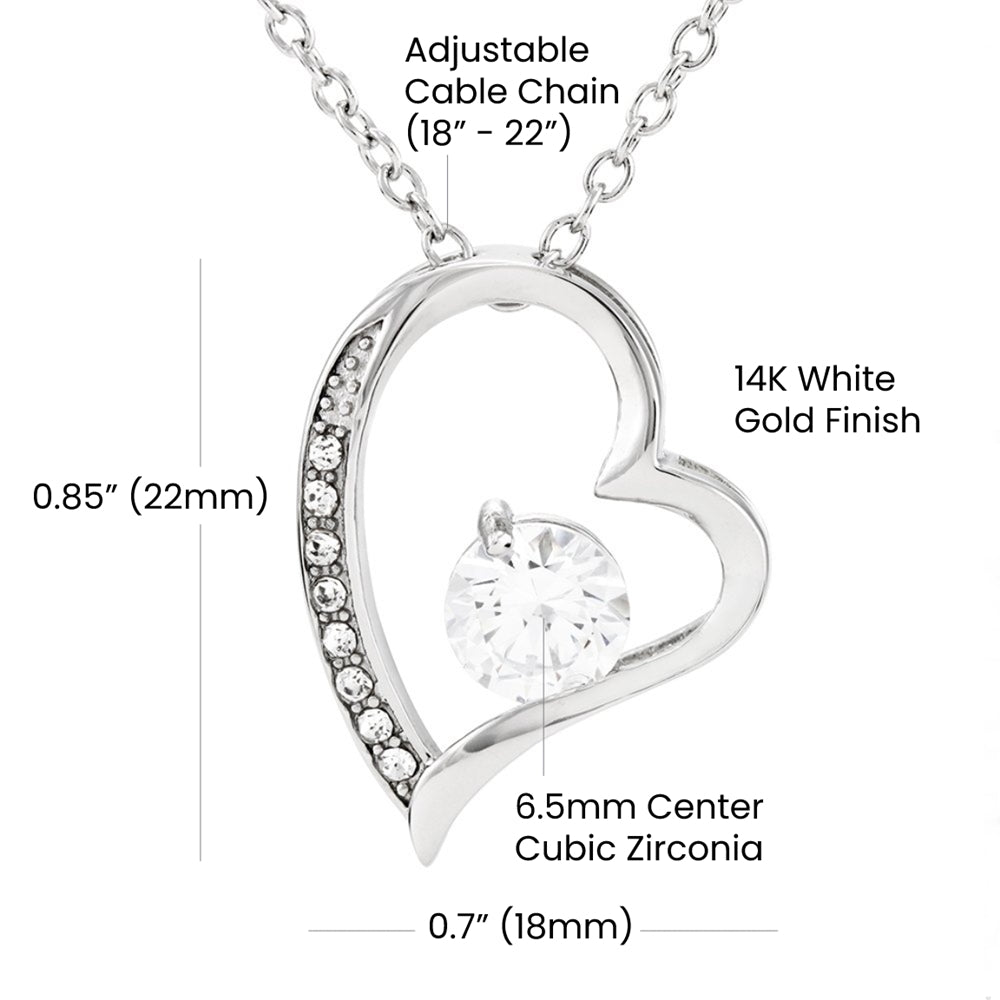 To my Bonus Mom/Step Mom. Forever love necklace