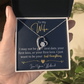 To my wife - forever love necklace
