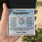 To my beautiful daughter. Forever Love necklace from Mom
