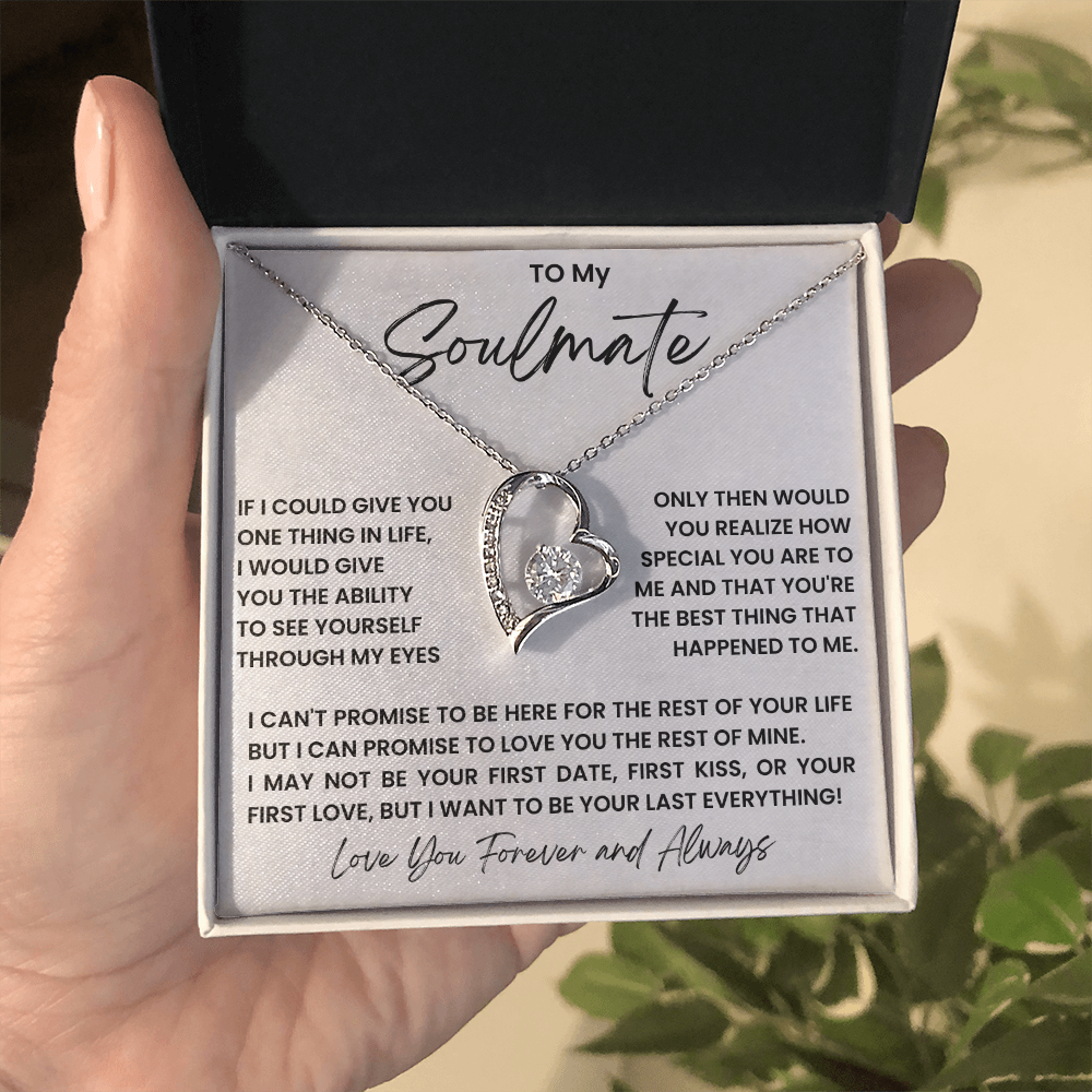 To my soulmate - forever love necklace
