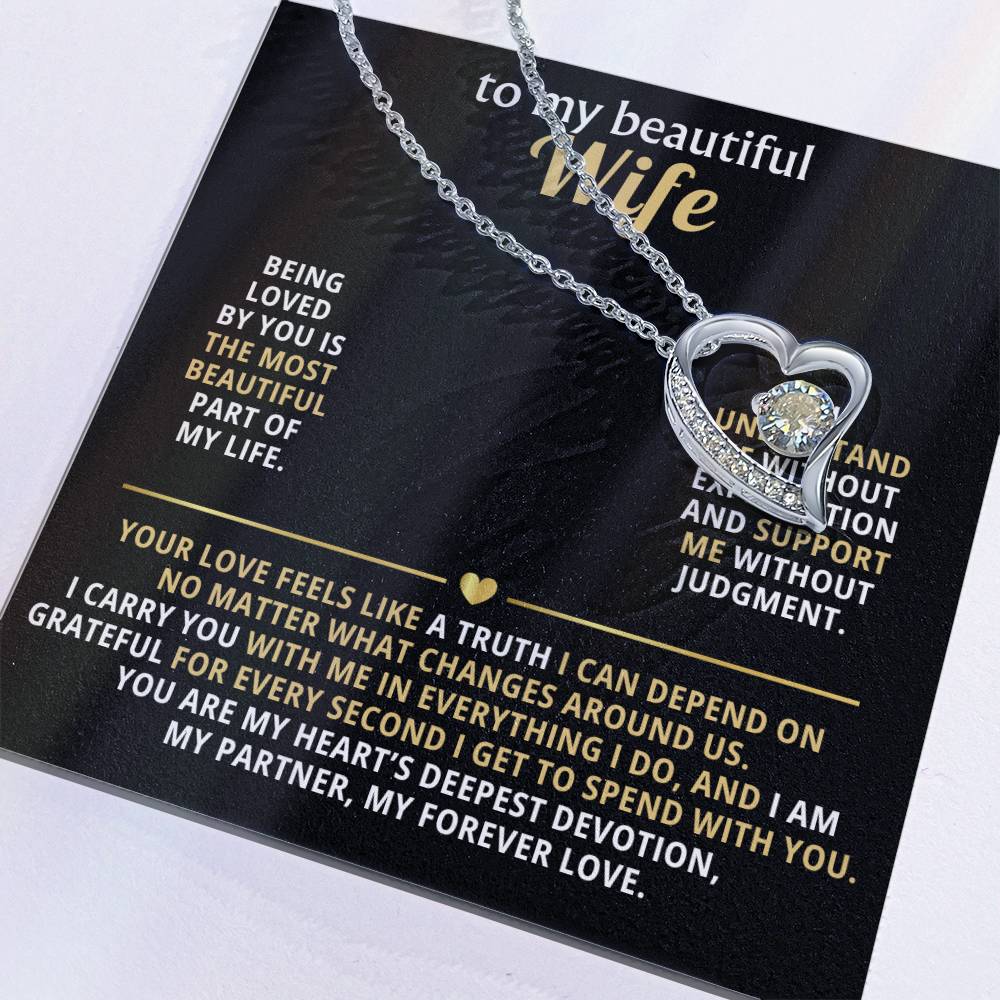 To my beautiful wife forever love