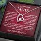 To my loving Mom forever love necklace