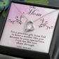 To My Mom Forever love necklace