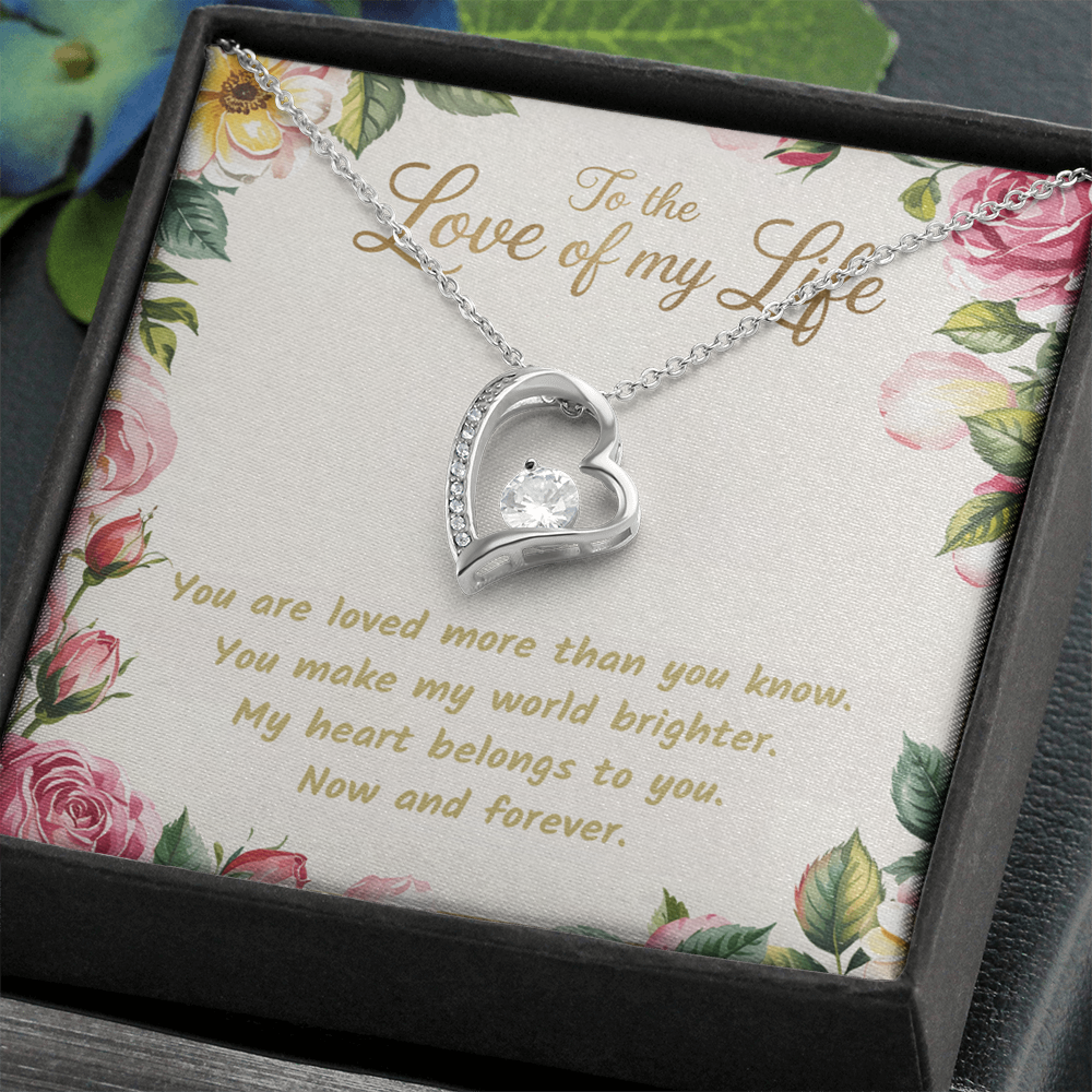 To the Love of My Life. Forever Love Necklace
